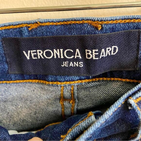 Veronica Beard Carson Ankle Flare High Rise Jeans Women’s Size 24 Made in USA - Picture 7 of 16